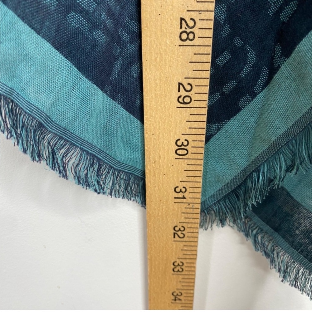 Jjill Women’s Kimono Poncho in Teal Floral Print| Size: S-L - Picture 6 of 7